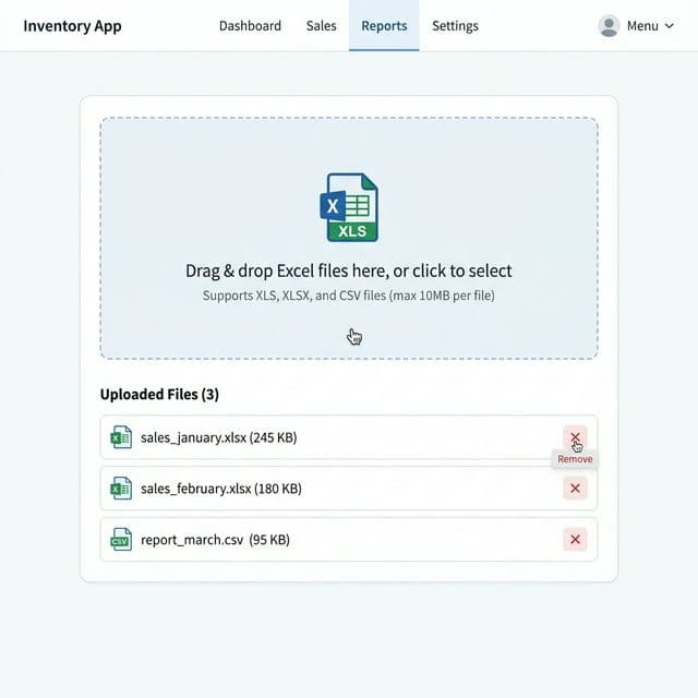 Upload Your Excel Files